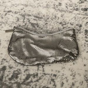 Silver chain makeup bag or evening bag